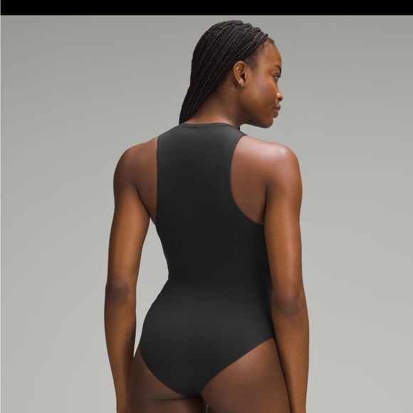 Lululemon Wundermost ultra soft nulu high neck sleeveless bodysuit black. Small. - Picture 3 of 7